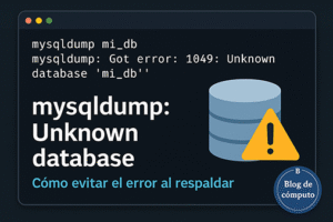 Cómo evitar el error “Unknown database ‘Database’” al respaldar con mysqldump_507px